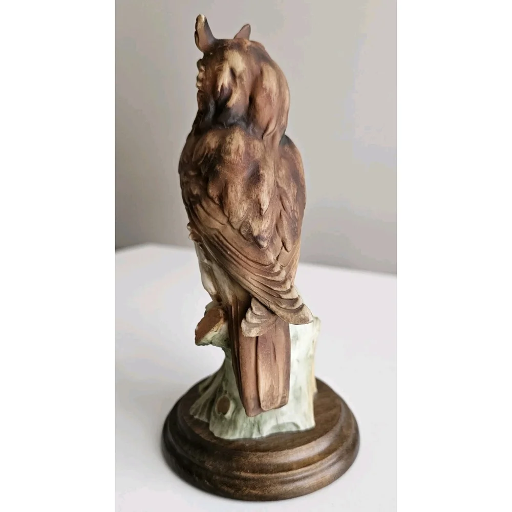 Giuseppe Armani Owl & Owlet Figurine Capodimonte Style Italy – Vintage Porcelain - Picture 7 of 16